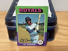 1975 Topps Mini Al Cowens 437 Kansas City Royals Baseball Card Soft Corners 2A￼