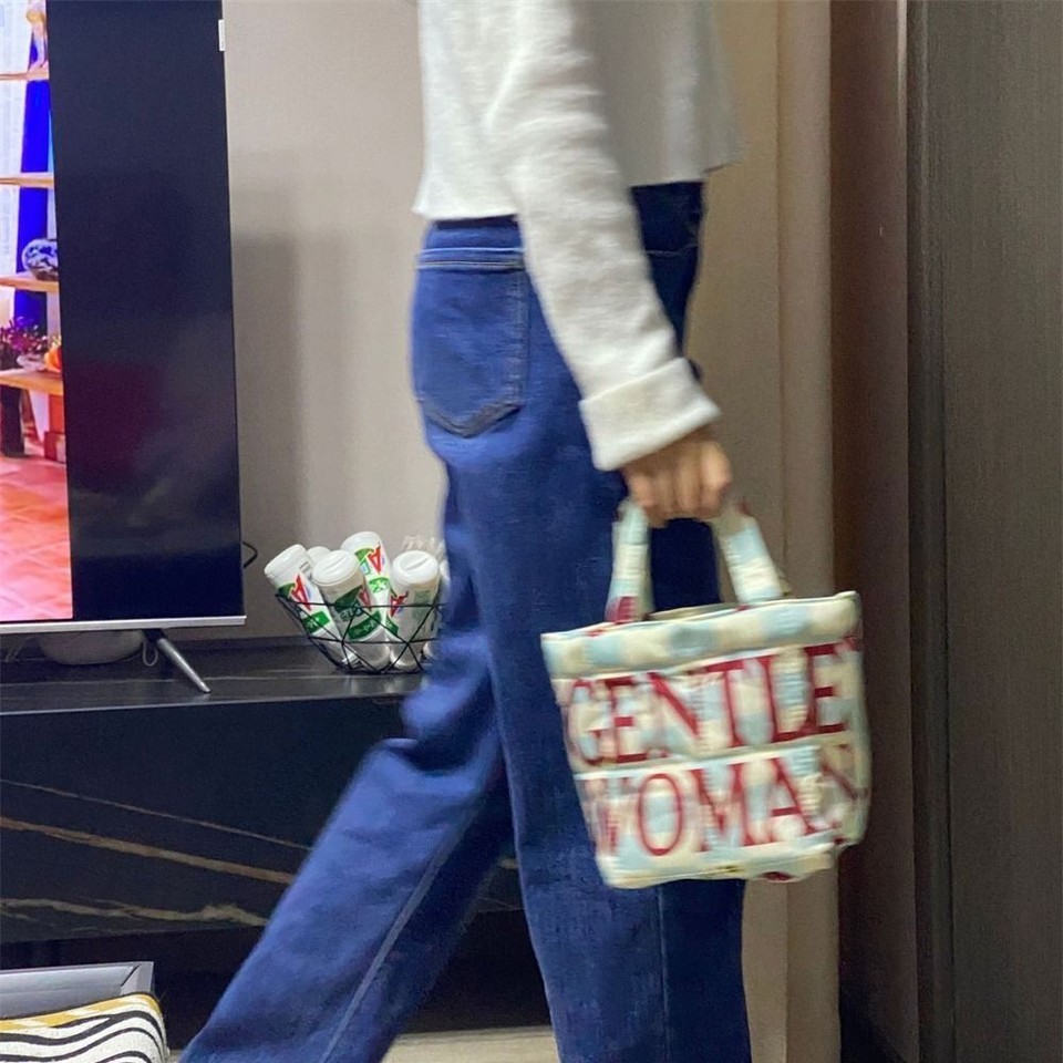 Down Cotton Padded Crossbody Bags Large Capacity Quilted Tote Bag