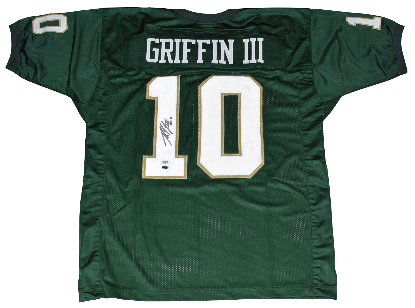 Robert Griffin III Autographed Signed Baylor Bears RG3 #10 GREEN JERSEY PSA/DNA 