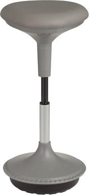 #ad WOBBLE STOOL Standing Desk Balance Chair. Light Grey Triangular Vinyl . $109.00