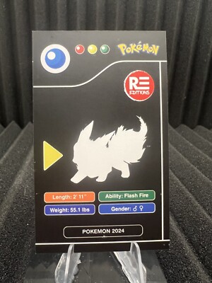 Flareon #136 - Pokedex Black Kanto 2024 - Pokemon Card NM | eBay