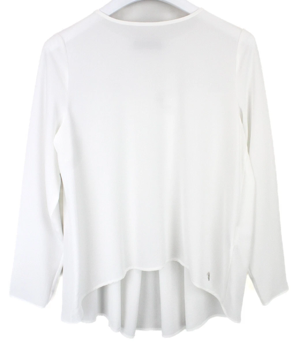 white loose fitting blouse