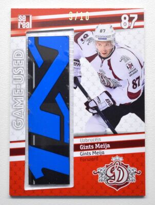 2019-20 KHL Dinamo Riga Stick #DRG-S23 Gints Meija 09/10