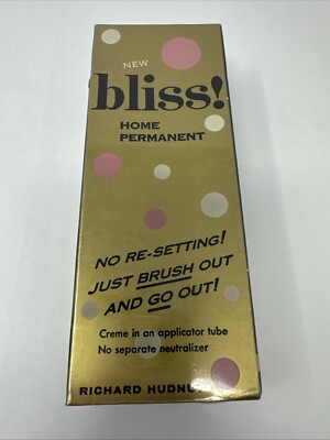 Bliss Home Permanent Hair Product Vintage SEALED Richard Hudnut Wave Cream READ