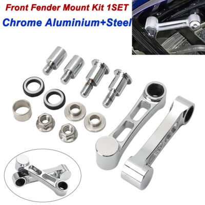 1 Chrome For Harley Front Fender Mount Kit Softail Springer FXSTS 1993-2006