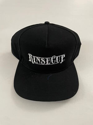 Rinse Cup Embroidered Graphic Black Snapback Hat One Size 