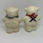 Vintage Shawnee Salt And Pepper Shakers Smileys Pigs Blue Red Hankerchiefs  — photo 3