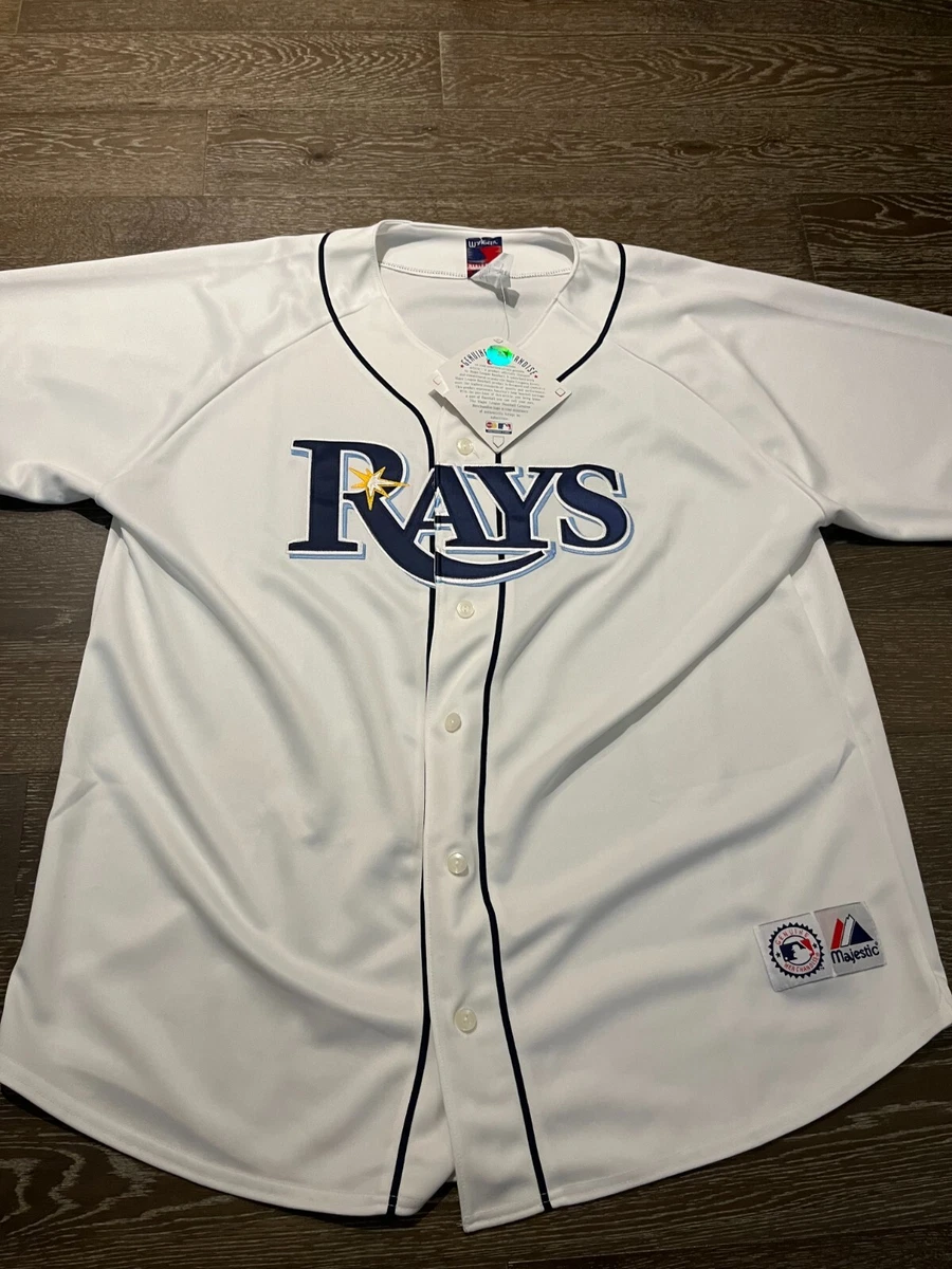 TAMPA BAY DEVIL RAYS VINTAGE 90s MAJESTIC MLB BASEBALL JERSEY