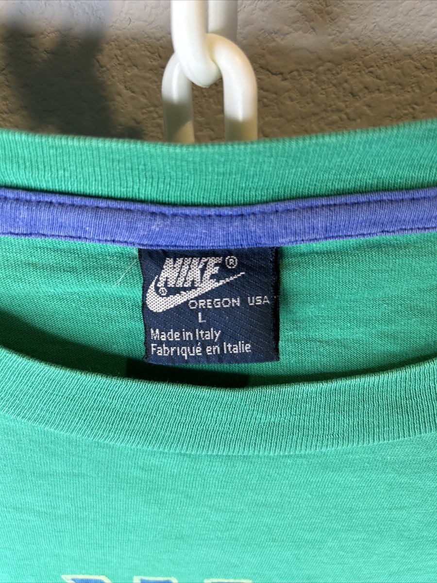 Vintage NIKE 80's T-shirt Rowing Very Rare MADE IN ITALY Large