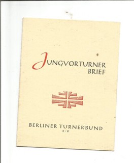 Jungturnerbrief Berliner Turnerbund TSV Spandau 1860