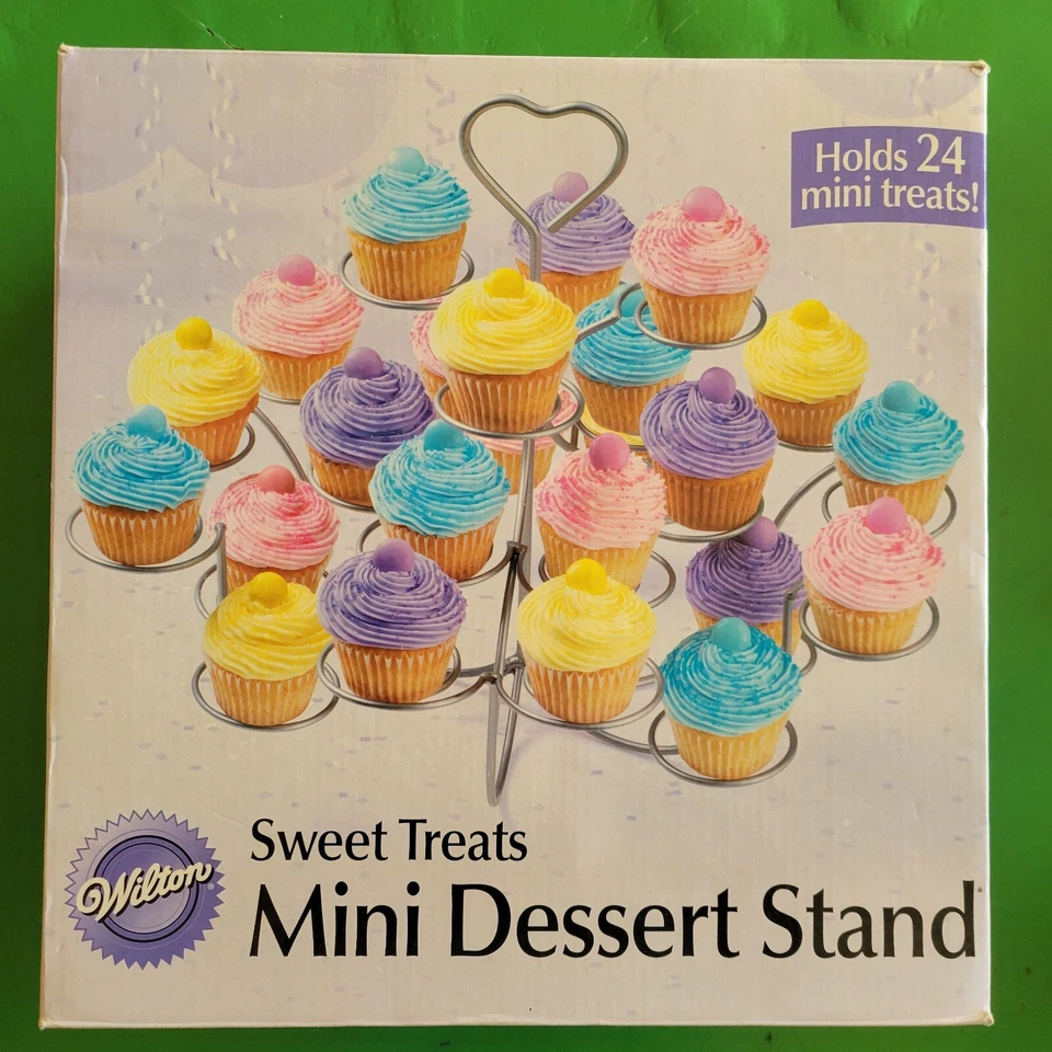 Wilton Sweet Treats Mini Dessert Stand Holds 24 Treats Used w/Box - Image 2 of 4