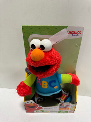 Sesame Street Talking ABC Elmo Red Cuddly Cute Stuff Plush New