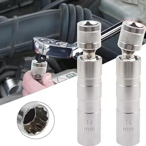 Spark Plug Socket Wrench 3/8 Drive 14MM SparkPlug SocketRemoval Tool Q9E9 Y2R7 - Picture 7 of 12
