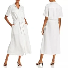 Rag & Bone NWT Luna linen midi dress color marsh size medium