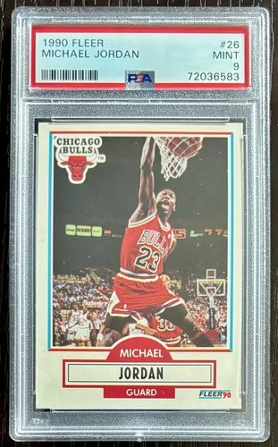 1990-91 Fleer - Michael Jordan #26 PSA 9