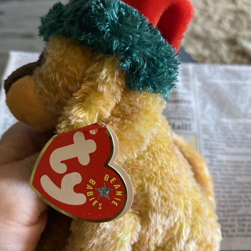 Ty Beanie Baby JINGLEPUP the Puppy Dog 6 Inch Plush Stuffed Animal With Tag - Picture 3 of 6