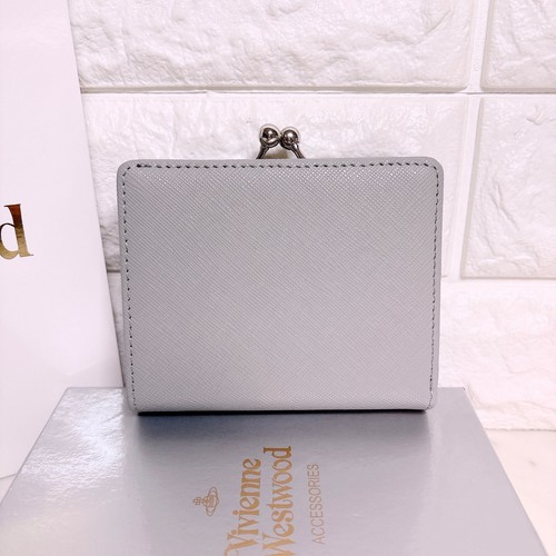 1 article Reed dernier modèle neuf luxueux orb Vivienne Westwood bi pli portefeuille gris - Photo 3/10
