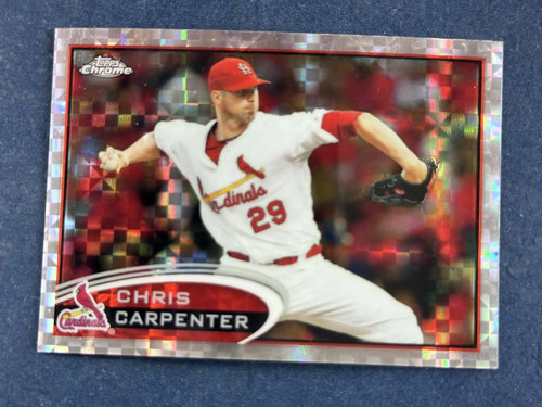 2014 Topps Chrome Xfractor #17 Chris Carpenter St. Louis Cardinals