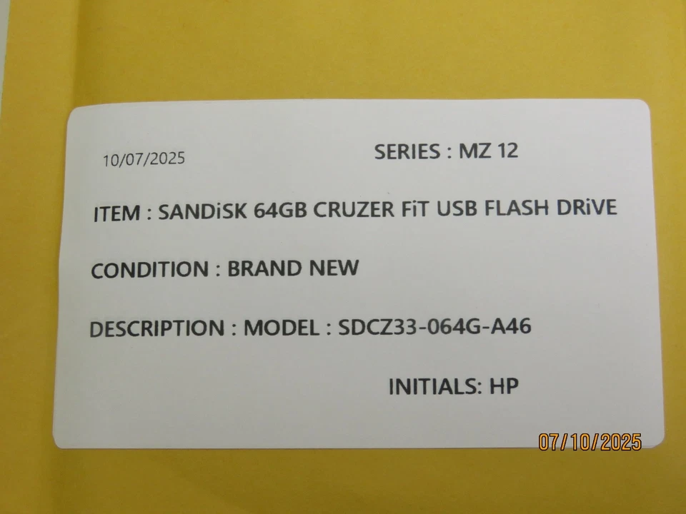 SANDISK 64GB CRUZER FIT USB FLASH DRIVE [MZ12] - Image 2 of 3