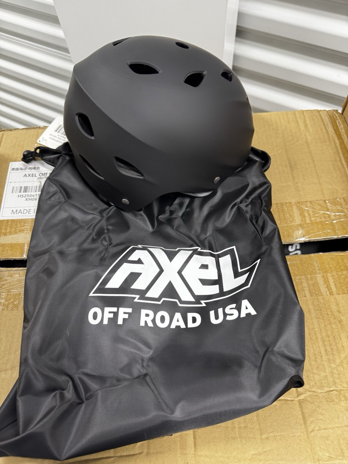 AXEL OFF ROAD TRAIL HELMET Matte Black Size M 