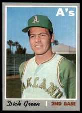 1970 Topps BASEBALL Dick Green #311 (NM-MT) Oakland A's