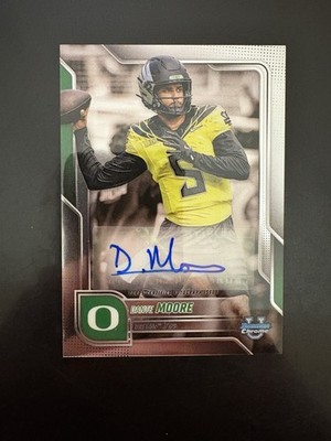 2025 Bowman Chrome U Dante Moore Autograph #BCA-DAM Oregon Ducks Auto