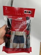 New Balance Mens Boxer Briefs 3 Inch Inseam XL 3 Pack H