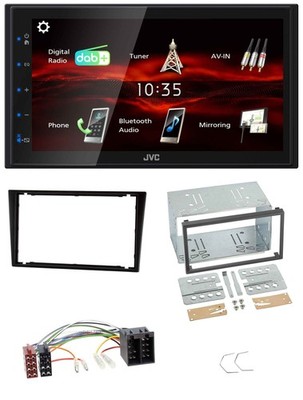 JVC USB Bluetooth MP3 DAB 2DIN Car Stereo For Vauxhall Combo C Vivaro Corsa C Omega B