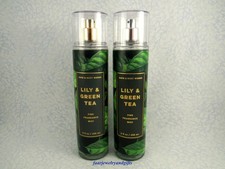 Bath Body Works LILY GREEN TEA Fine Fragrance Mist X 2 - FS 8 oz - NEW