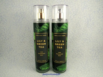 Bath & Body Works LILY & GREEN  TEA Fine Fragrance Mist X 2  - FS 8 oz - NEW