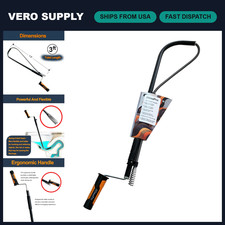 3ft Professional Toilet Auger - Heavy Duty Closet Snake for Clogs  Drain Cleani