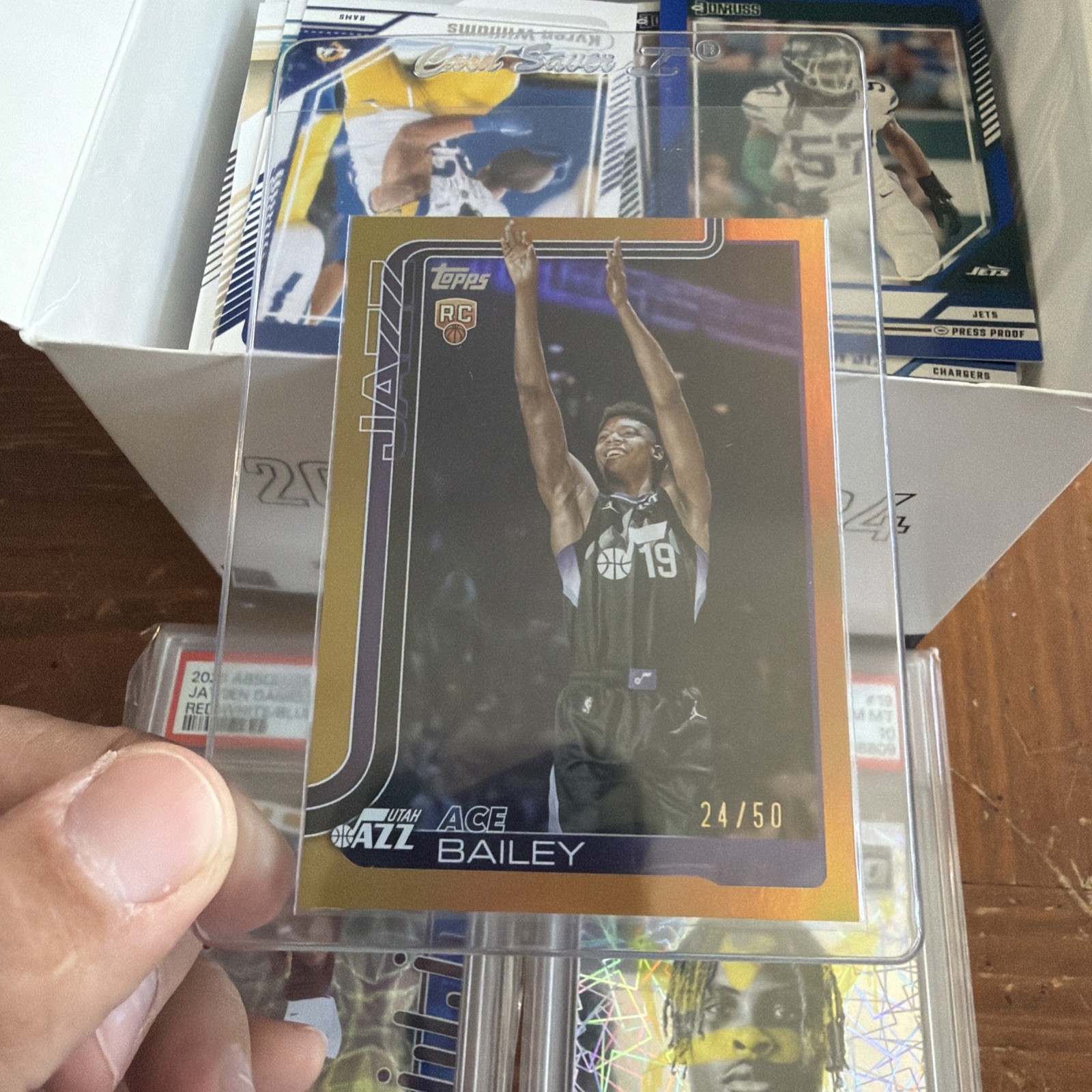 2025 Topps GOLD Utah Jazz Rookie Forward Ace Bailey Gold 24/50!!! (RC)