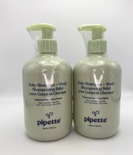 Pipette Baby Shampoo and Body Wash - Vanilla  Ylang Ylang Tear-Free 2 PACK