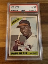 1966 Topps - Paul Blair #48 PSA 4