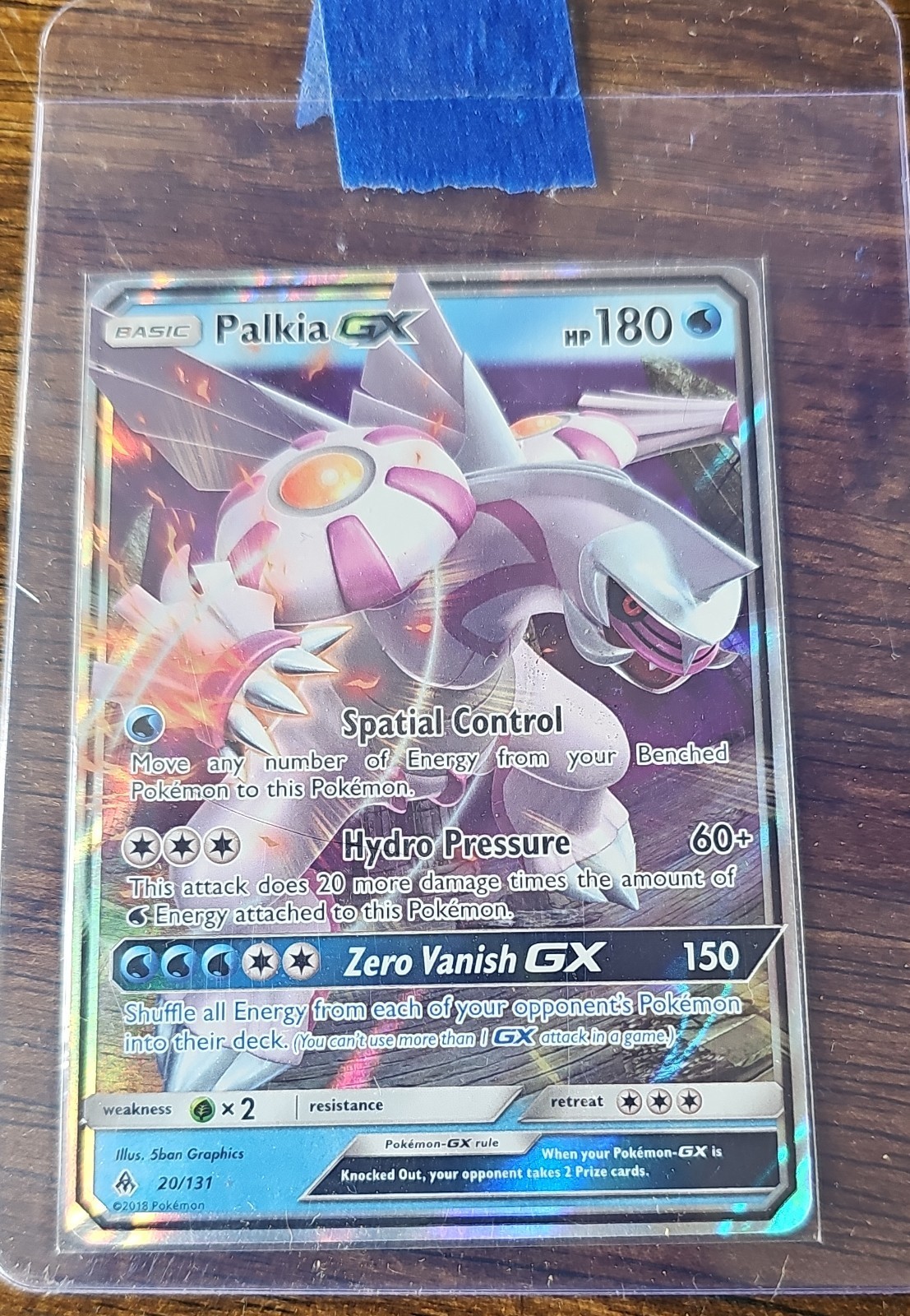 Palkia GX 20/131 Sm-Forbidden Light Holo