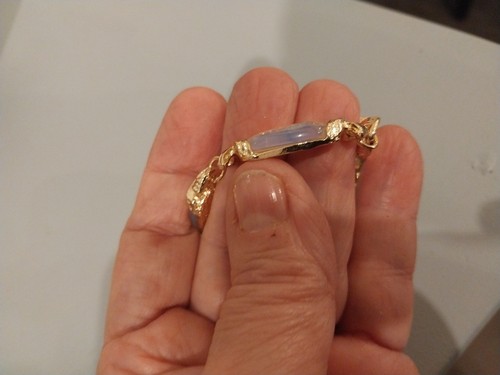 Bracciale Opalite Molto Bacio in Tono Oro (6-8 Pollici) 65,00 Carati Peso Totale - Foto 11 di 14