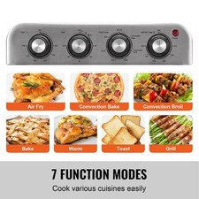 7-IN-1 Air Fryer Toaster Oven 18L 1800W Stainless Steel Convection Oven