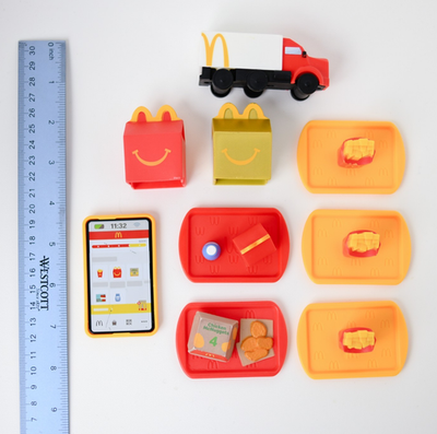 #ad McDonalds Lil#x27; Mini Toys 2025 Lot of 9 Happy Meal Tray Milk Fries Nuggets Truck $49.87