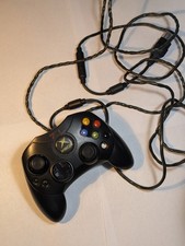 Microsoft Xbox Controller S Wired Gamepad Black 9ft Cable for Original Xbox
