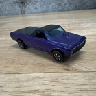Vintage 1968 Hot Wheels Redline Custom Fleetside in Purple Toy Car