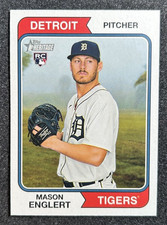 2023 Topps Heritage #671 Mason Englert Base RC Rookie Detroit Tigers