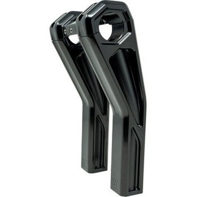 Kodlin Ascent Pro Pullback Riser Kit 8in Glanzschwarz Motorrad Street Bike