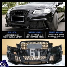 RS6 LOOK FRONT BUMPER CONVERSION BODYKIT FOR AUDI A6 S6 C6 2008-2011 FACELIFT