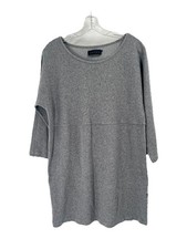 Hatch Gray Long Sleeve Maternity Dress Sz 1 Sz Medium Minimalist