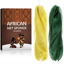 African Exfoliating Net Sponge Authentic - 1 Count Pack of 2 , Forest york