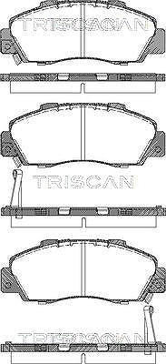 Triscan Bremsbelagsatz, Scheibenbremse Vorderachse U.A. FüR Honda, Rover-image
