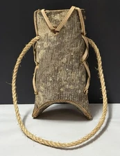 Tree Bark Berry Basket Rare Collectible Wood Bark Berry Fruit Hanging Basket