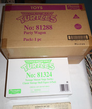 TMNT Original Party Wagon Van Playmates Teenage Mutant Ninja Turtles w 4 Figures