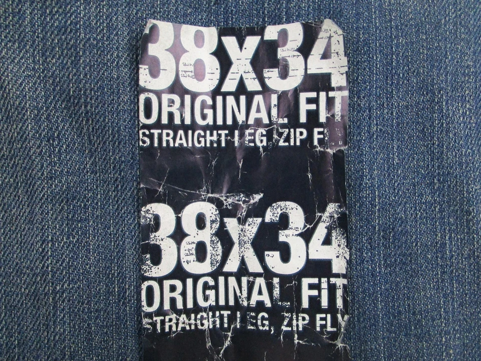 Polo Ralph Lauren Jeans Mens 38x34 Blue Denim Original Fit Straight Leg Zip Fly - Image 2 of 4