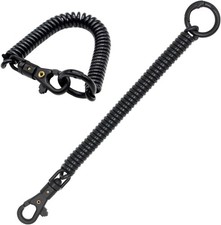 Spiral Coil Spring Keychain with Lobster Clasp   Anti-Lost Key Holder Lanyard